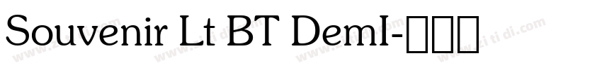 Souvenir Lt BT DemI字体转换